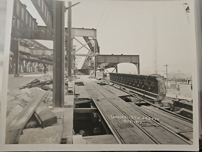 ORIG 1917 8x10 On the  QUEENSBORO BRIDGE Trolley SUBWAY EL NYC New York City NYC