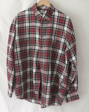 Arrow Chevella Shirt Flannel Plaid Vintage Size L  g0707a6