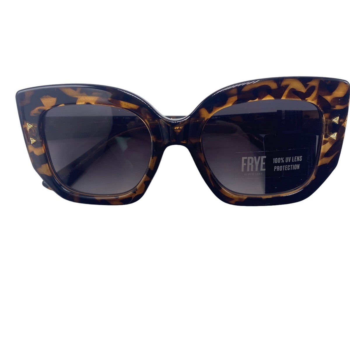 Frye and Co Tortoise Oversized Thick Frame Sunglasses DG1022  display picture 3