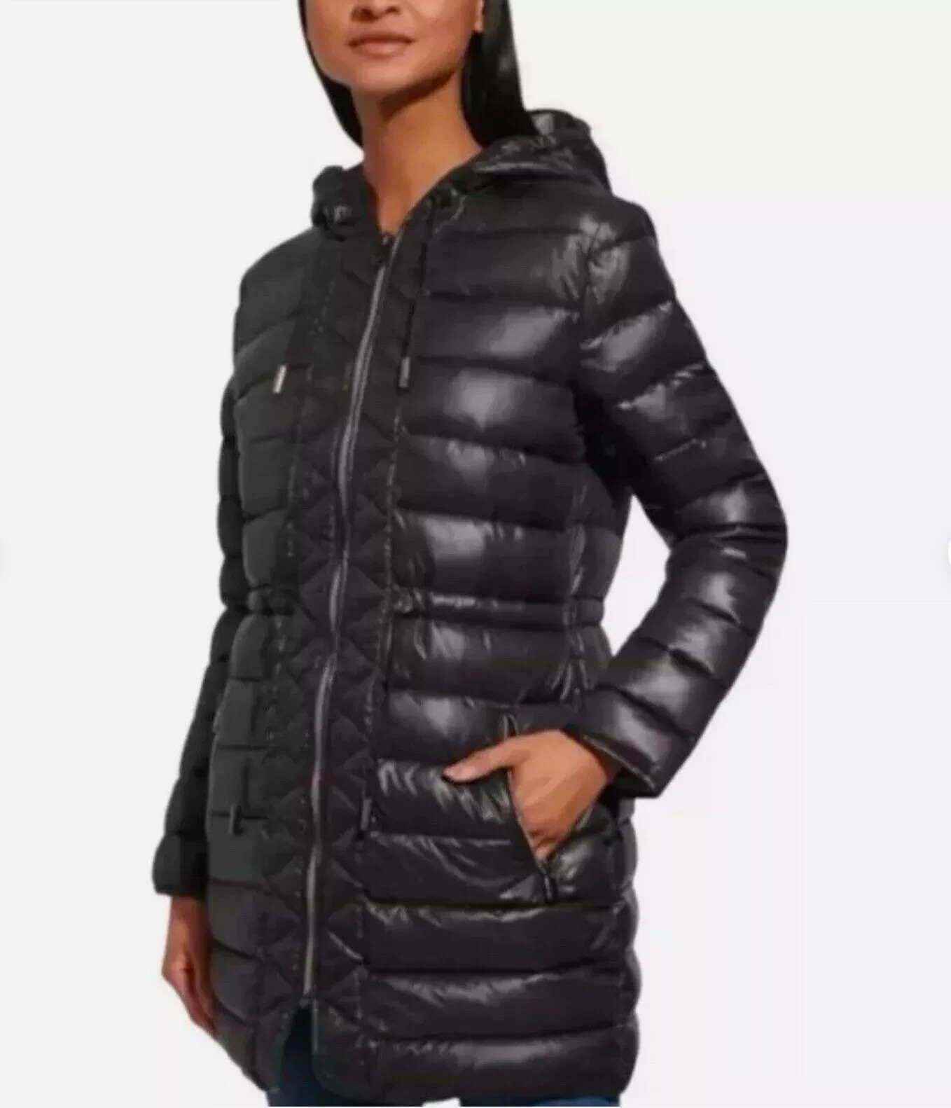 Kenneth Cole Ladies' Quilted Anorak Jacket Color Black,  S