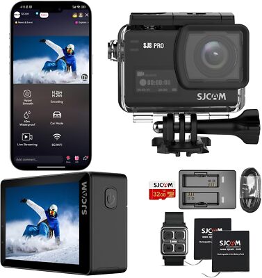 SJCAM SJ8 Pro 4K 60fps Action Camera WIFI Remote Control Waterproof Sports DV