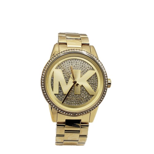 michael kors gold crystal watch
