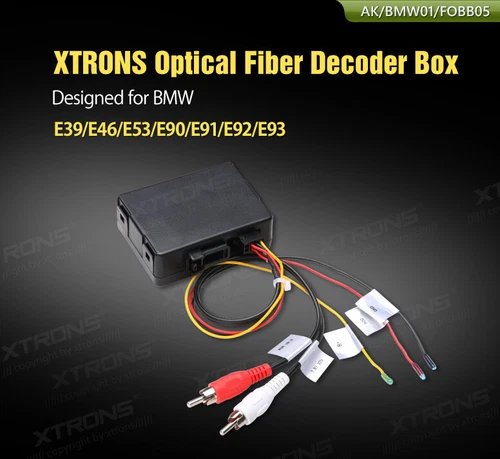 Car Stereo Sound System Converter Optical Fiber Decoder Box For BMW E90 E46 E39