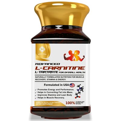 MOUNTAINOR L-Carnitine L-Tartrate 2000mg (90 Veg Capsules) GOOD OFFER