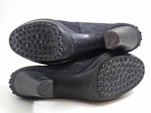 Tod's High Heel Plateau Pumps Gray Suede Women Size US 8 EU 38 - Picture 8 of 8