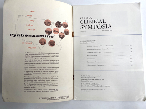 1954 July-Aug CIBA CLINICAL SYMPOSIA vintage medical magazine BEARDED LADIES - Picture 2 of 6