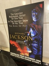 Michael Jackson 1996 Australian Tour Teaser Flyer tamaño A4 impresión de alta calidad