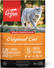 Original Cat, Grain Free Dry Cat Food for All Life Stages, 12Lb