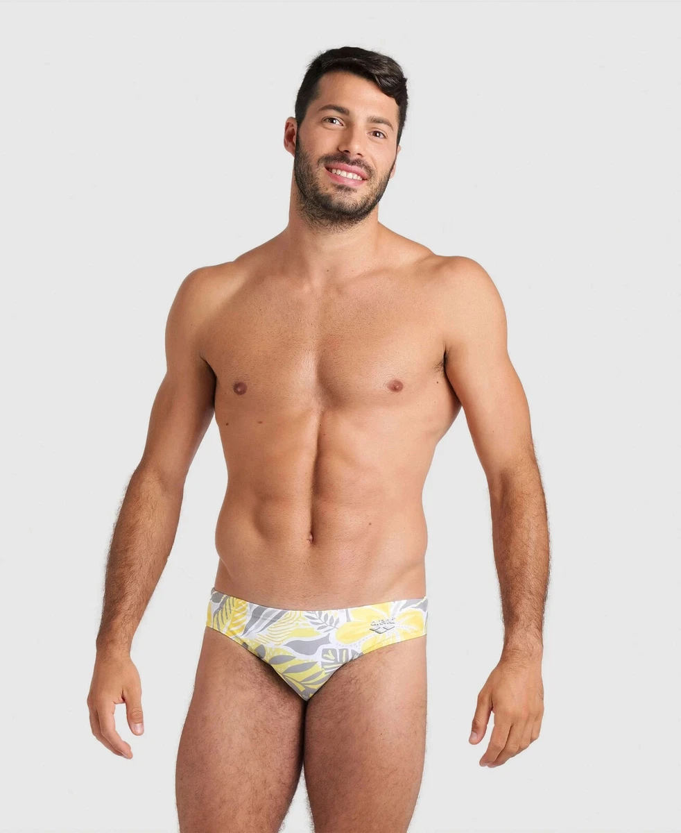 Mens yellow swim best sale briefs