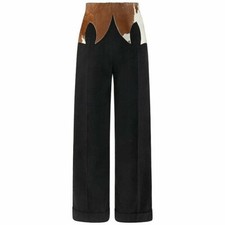 ALEXANDER McQUEEN F/W 1997 “It’s A Jungle Out There” Cowhide Trousers Wide Pants