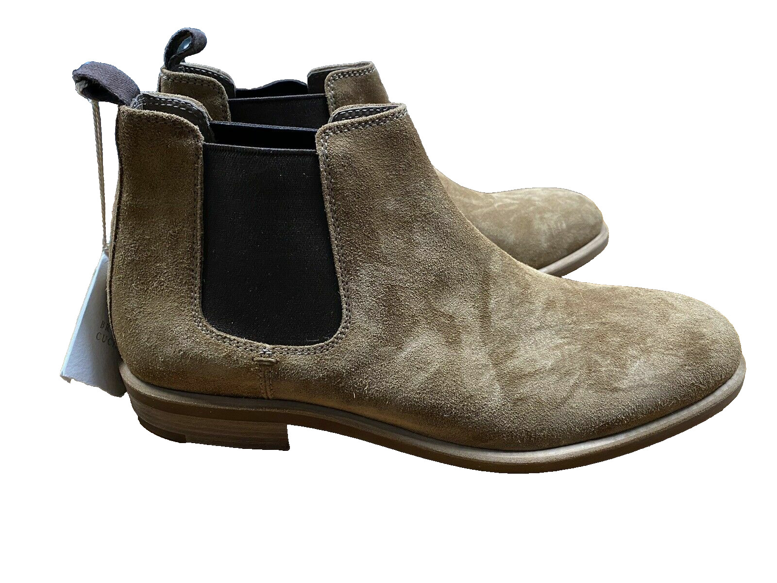 Brunello Cucinelli Suede Ankle Chelsea Boots Shoes 42