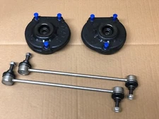 PAIR OF FRONT STRUT TOP MOUNT BEARING KITS & DROP LINKS FOR PEUGEOT BIPPER