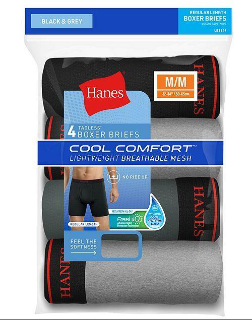hanes men's cool comfort breathable mesh boxer brief