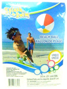 splash n swim beach ball