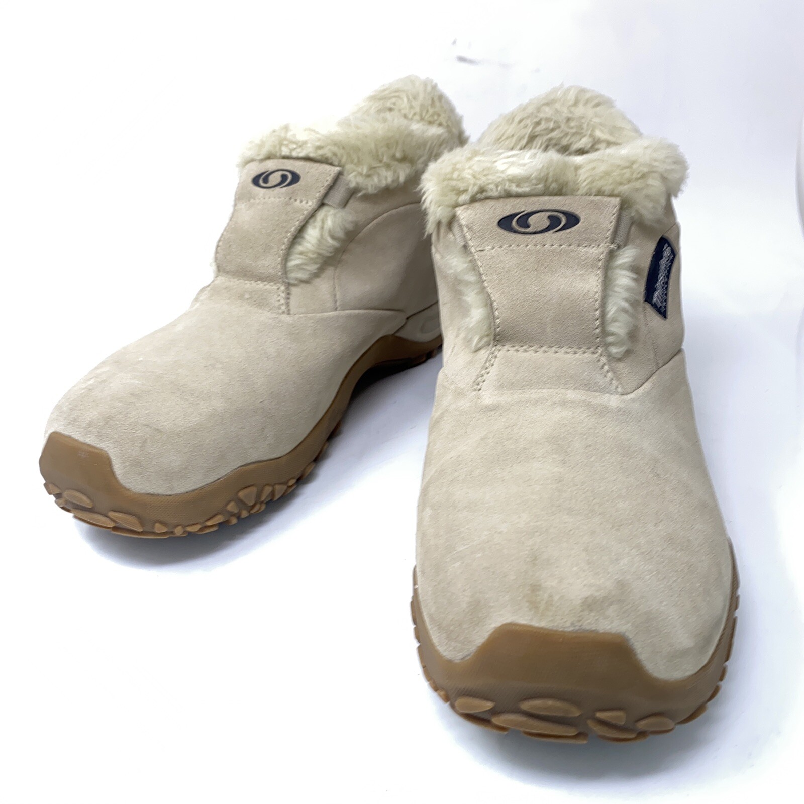 Stivali Salomon donna taglia 9 5 M impermeabili invernali pelle shearling isolati medi