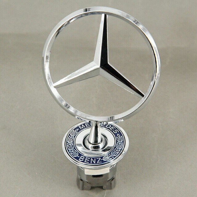 For MercedesBenz Front Hood Ornament Mounted Star Emblem eBay