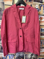 Marco Polo Women’s Dahlia Pink 2 Button Flap Pocket Blazer Size Eu 40 Rrp 179£