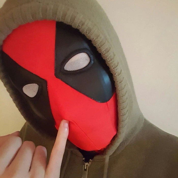 Cool Deadpool Mask Cosplay Costume Full Face Superhero Cosplay Halloween Props - Image 2 of 4