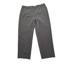 Briggs New York Dress Pants Womens 18 Gray Straight Leg Business Casual 25504