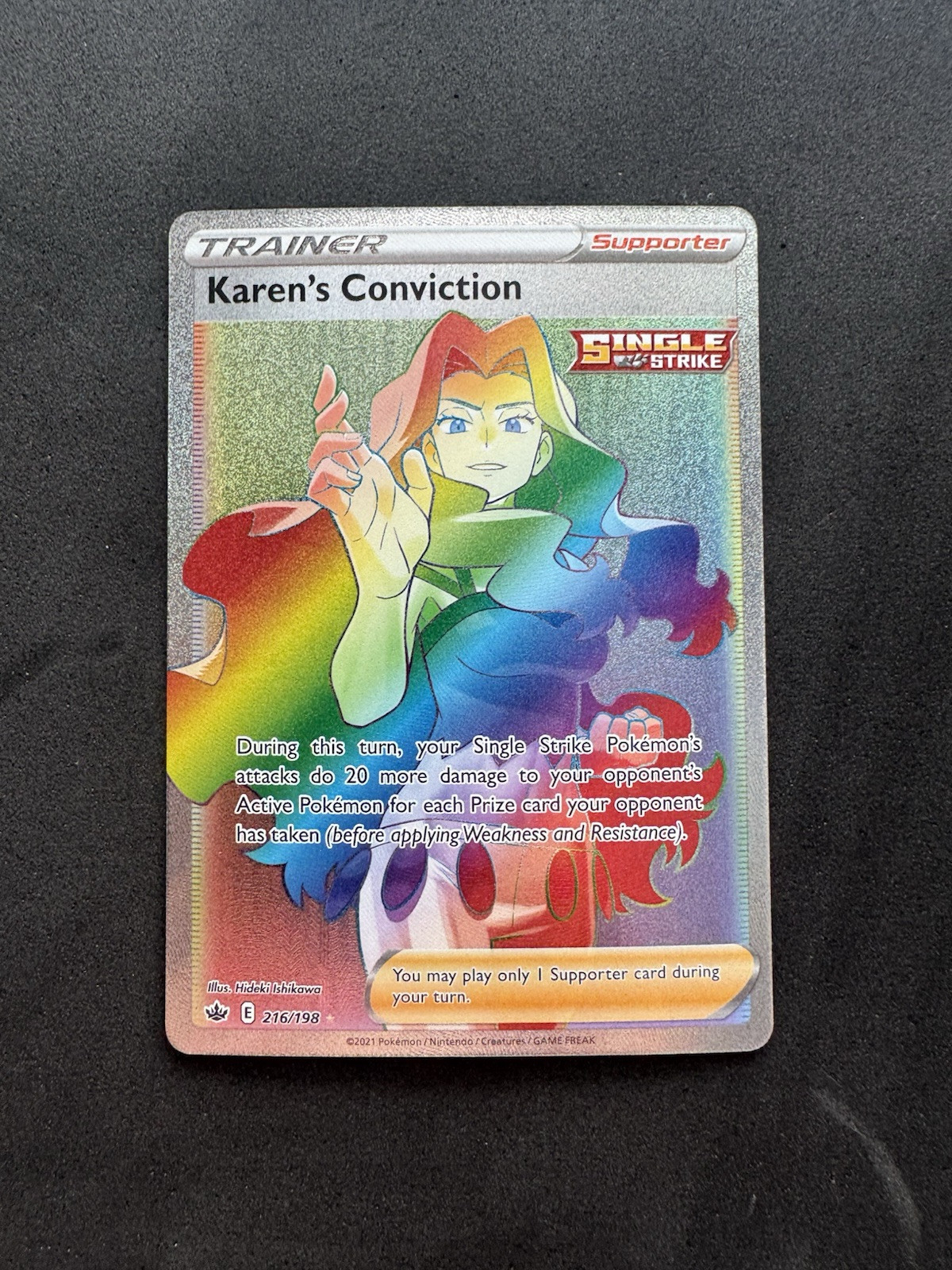Karen's Conviction 216/198 Swsh06: Sword & Shield - Chilling Reign