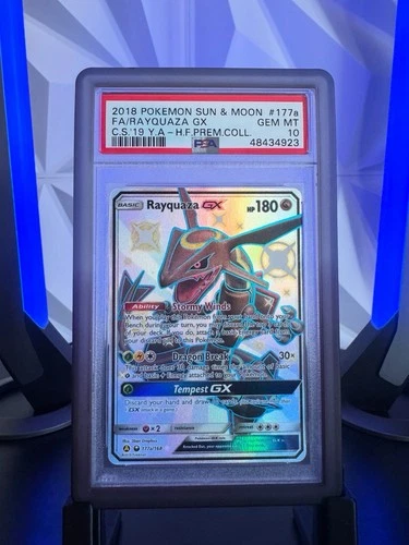 Rayquaza GX Premium Collection PSA 10, 177a/168, Hidden Fates