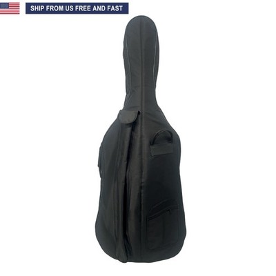 1/4 Cello Case Soft Bag Padded with Accessory Pocket & Zipper
