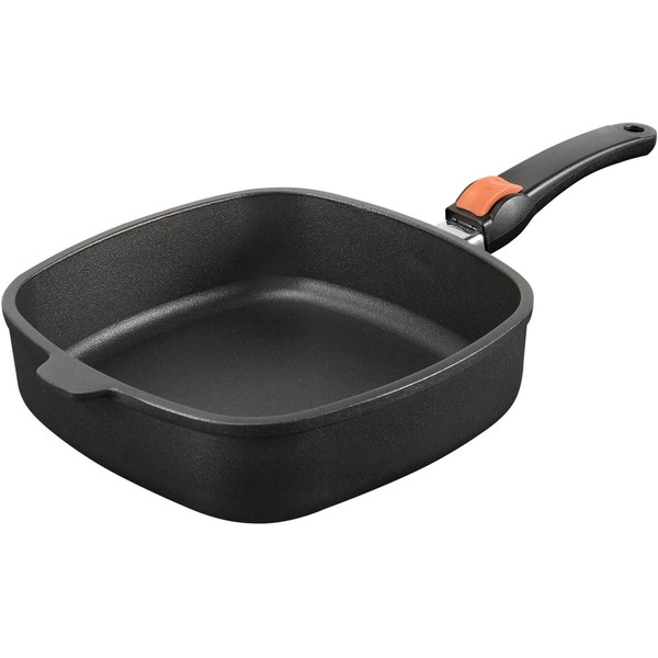 Skk Guss Schmorpfanne 26 Cm Induktion Hoher Rand Eckig Antihaft Griff Abnehmbar-image