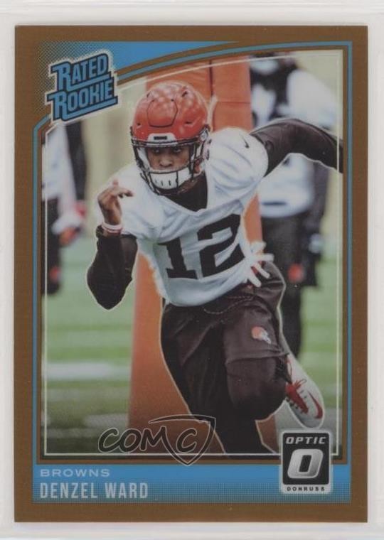 2018 Donruss Optic Rated Rookie Bronze Prizm Denzel Ward #198 00dw