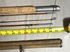 Vintage Antique KINGFISHER Bamboo Fly Fishing Two Rod Set in FENWICK Case — photo 8