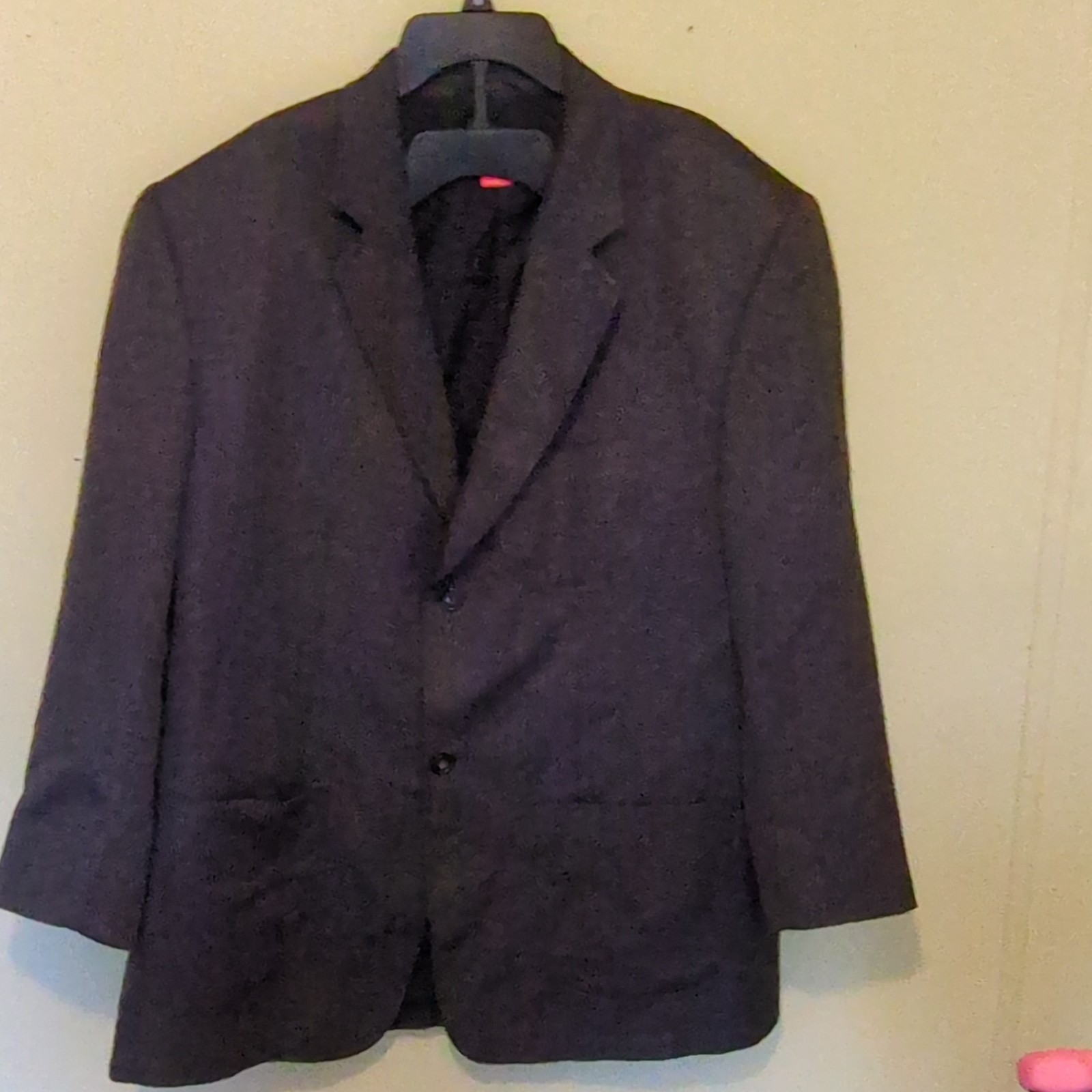 IZOD 2XL Dark Gray Solid Polyester Rayon Wool Bla… - image 1