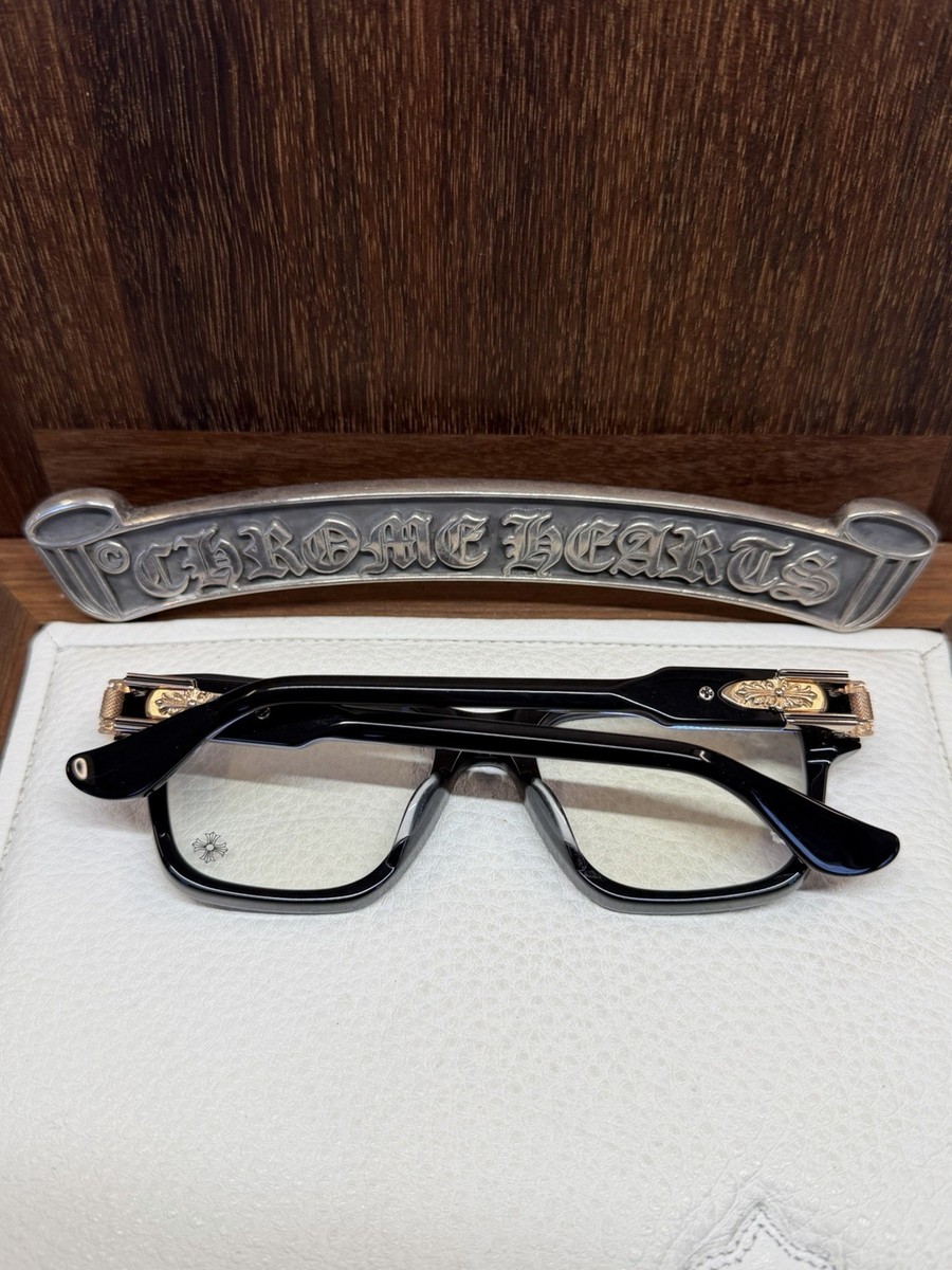 Chrome Hearts Bulge Glasses Black/Gold | eBay