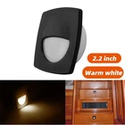12V 2.2" LED RV Marine Boat Deck Light Waterproof Step Courtesy Lamp Warm White