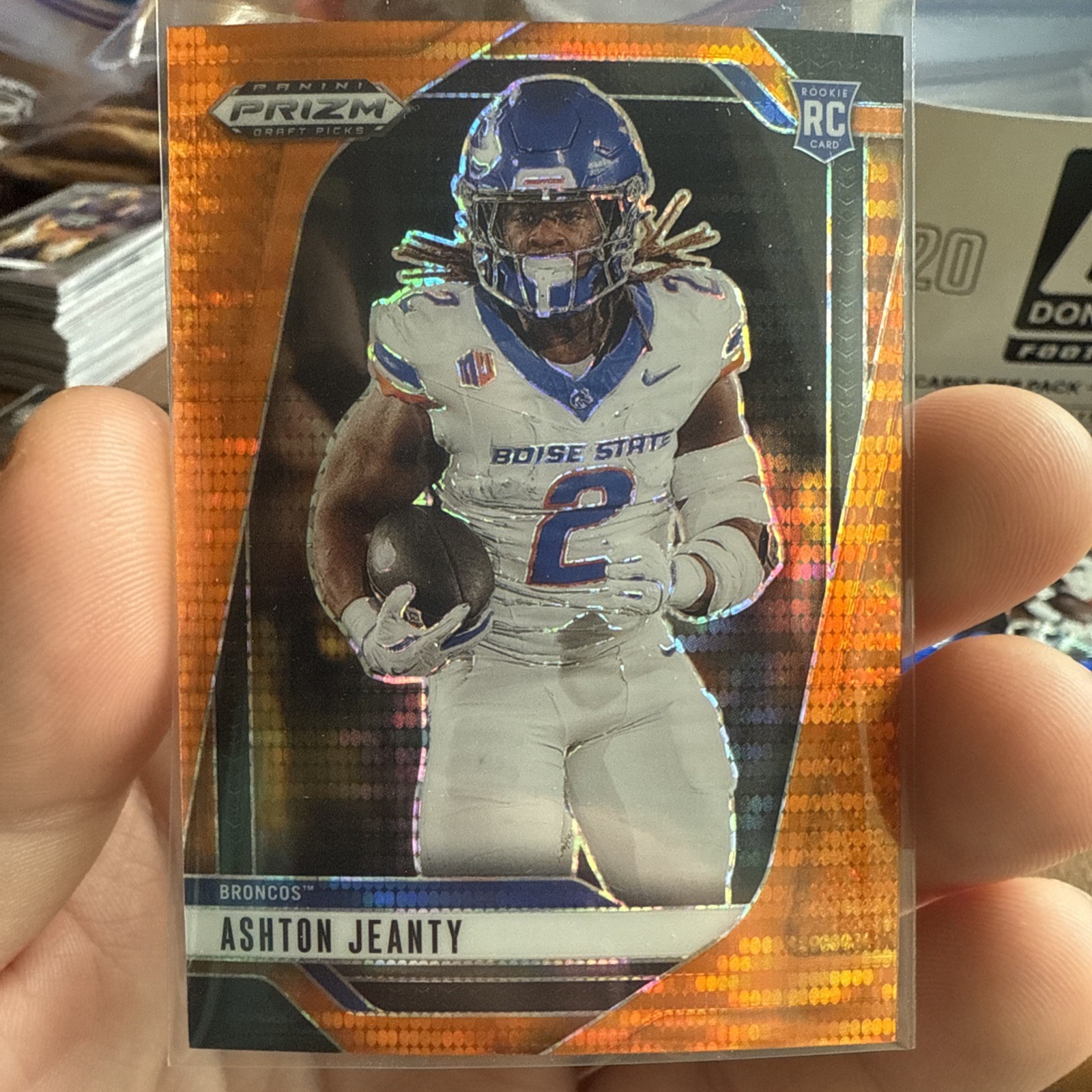 2025 Panini Draft Picks - Ashton Jeanty - #13 (RC) Orange Pulsar Prizm /75