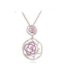 Double Rose Necklace
