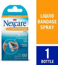 Nexcare No Sting Liquid Bandage Spray, Helps Allow Healing Of Painful, Cracked