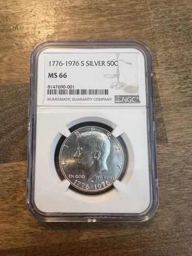 1976-S Silver Kennedy Half Dollar NGC MS 66