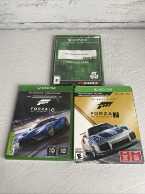 Xbox One Game Lot FORZA HORIZON 2-FORZA MOTORSPORT 6-FORZA MOTORSPORT 7 Ultimate