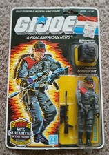 Vintage 1985 Hasbro GI Joe ARAH Low-Light Night Spotr Figure BNIP Sgt. Slaughter