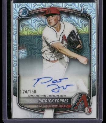 2025 Bowman Draft Patrick Forbes /150 HTA Auto Diamondbacks