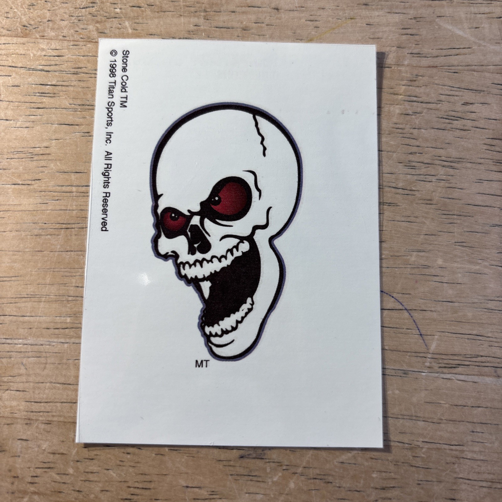 1998 New Artbox WWF Temporary Tattoo Steve Austin Stone Cold #WWF16
