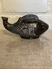 Vintage Brown Coated Brass Decorative Coi/Fish Hinged Lid Distressed — photo 4