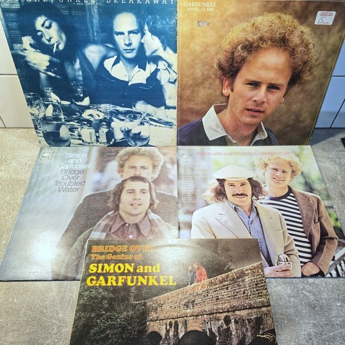 Paul Simon Vinyl Album and other Simon & Garfunkel x5 - 12" Vinyl LP Albums