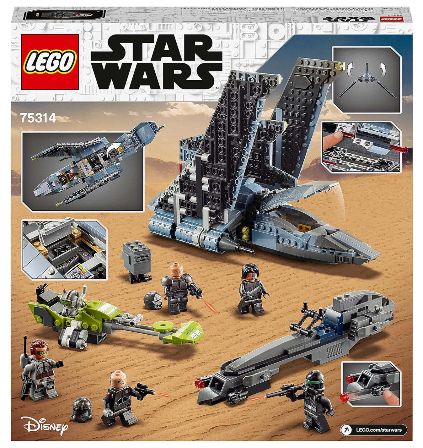 Navette d’attaque du Bad Batch LEGO 75314 en édition scellée usine