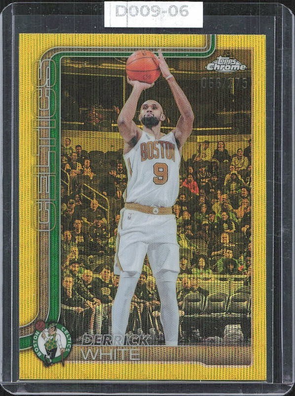 2025-26 Topps Chrome - Derrick White #71 Yellow RayWave Refractor /275 CELTICS