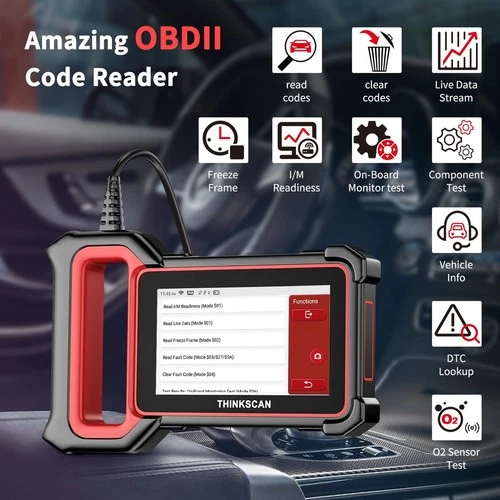 Thinkscan Plus S7 Car OBD2 Scanner Auto Diagnostic Tool ABS SRS B/CM TPMS AC IC