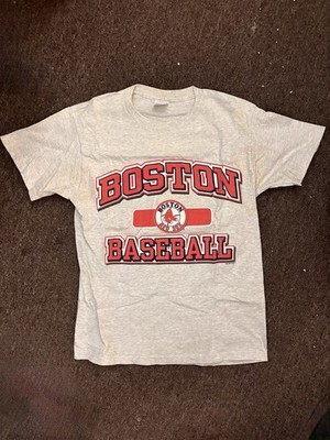 True Fan Boston Red Sox MLB Baseball Gray Shirt Size M Officially Licensed