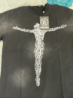 Hellstar Black Cotton Men's Graphic T-Shirt 'Has Your Progress Been Saved?'