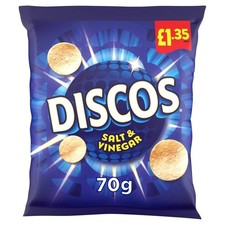Discos Salt & Vinegar Crisps - 16 x 70g Packs £24.99