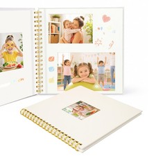 10x10 Spiral Self Adhesive Photo Album 20 Pages Beige