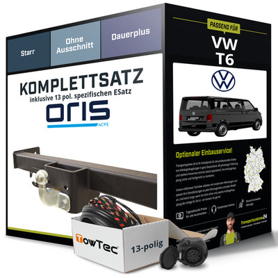 Für VW T6 Kasten,Bus Anhängerkupplung starr +eSatz 13pol 15- NEU AHK